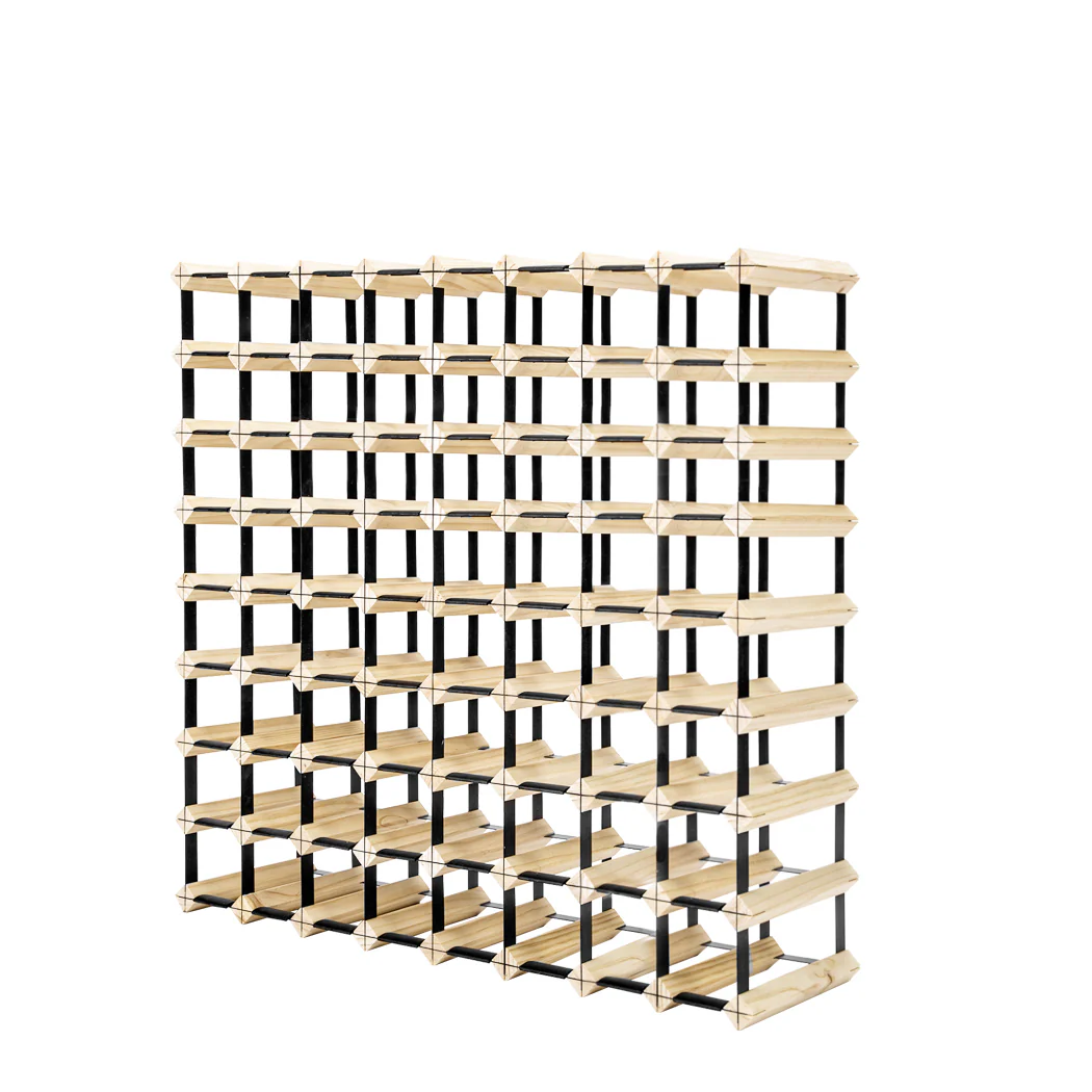 72 Bottle Timber Red Wine Rack Wooden Storage Cellar Display Holder - Nurns