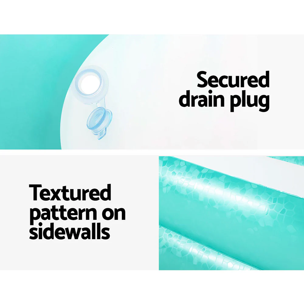 Bestway Kids Pool 200x146x48cm Inflatable Above Ground Swimming Pools 450L - Nurns