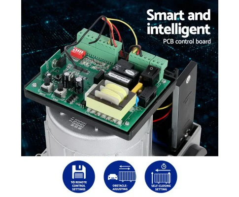 Electric Sliding Gate Opener 1800KG With Keypad Remote 4M Rail - Nurns