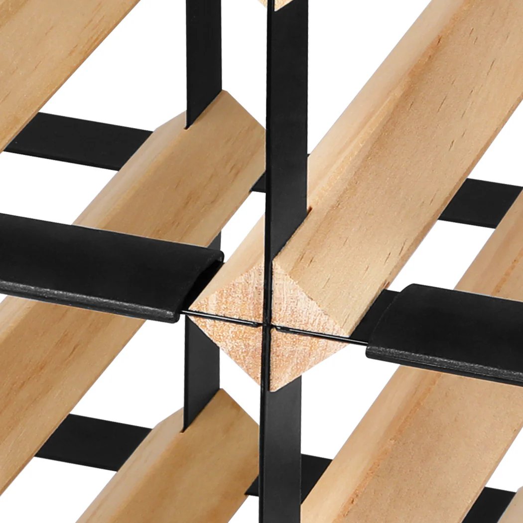 72 Bottle Timber Red Wine Rack Wooden Storage Cellar Display Holder - Nurns