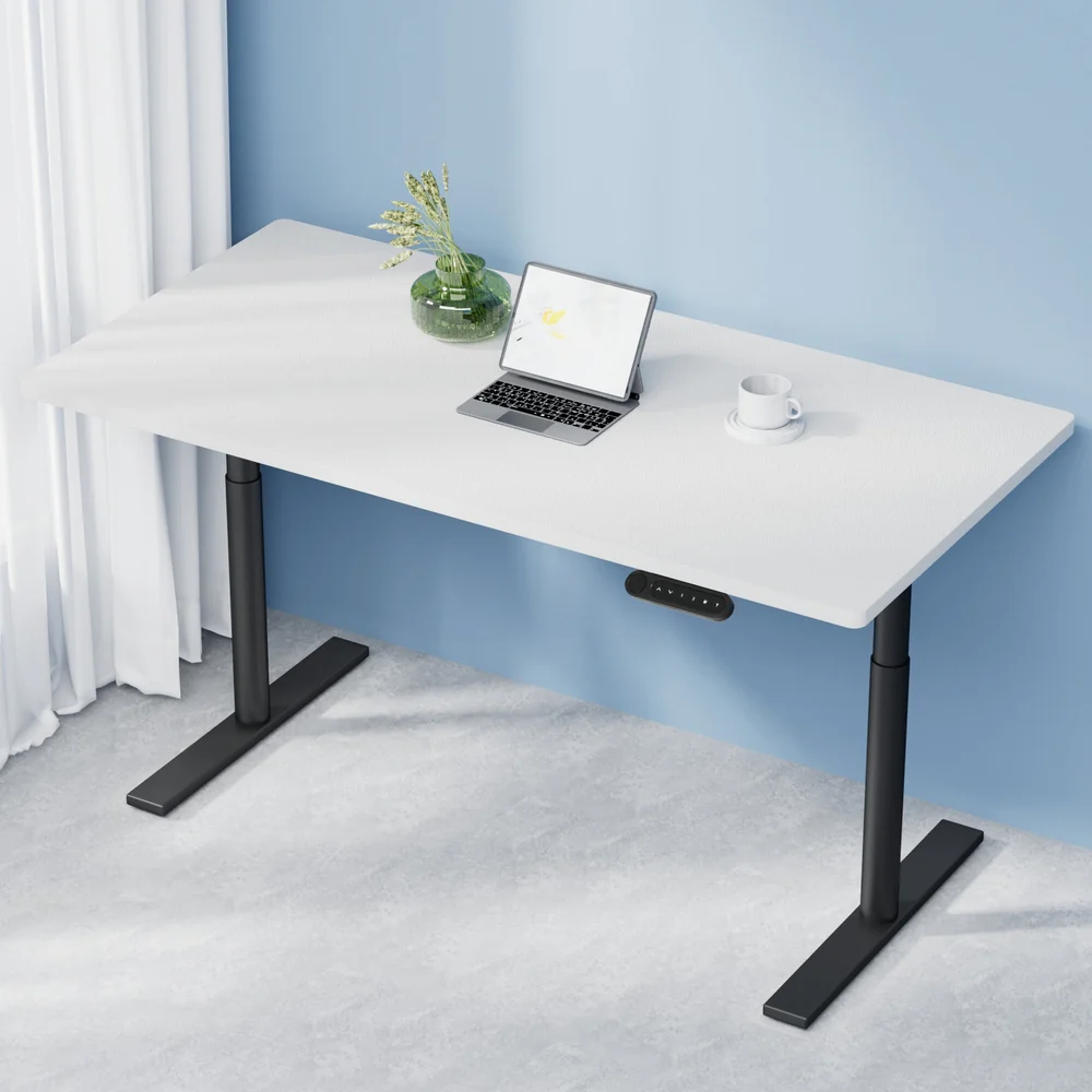 Artiss Standing Desk Motorised Electric Dual Motor White 140cm - Nurns