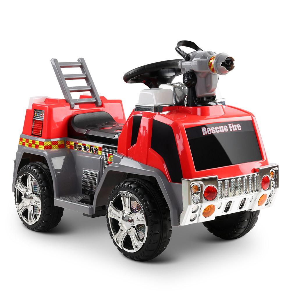 Kids Ride On Fire Truck Motorbike Motorcycle Car - Red - Nurns