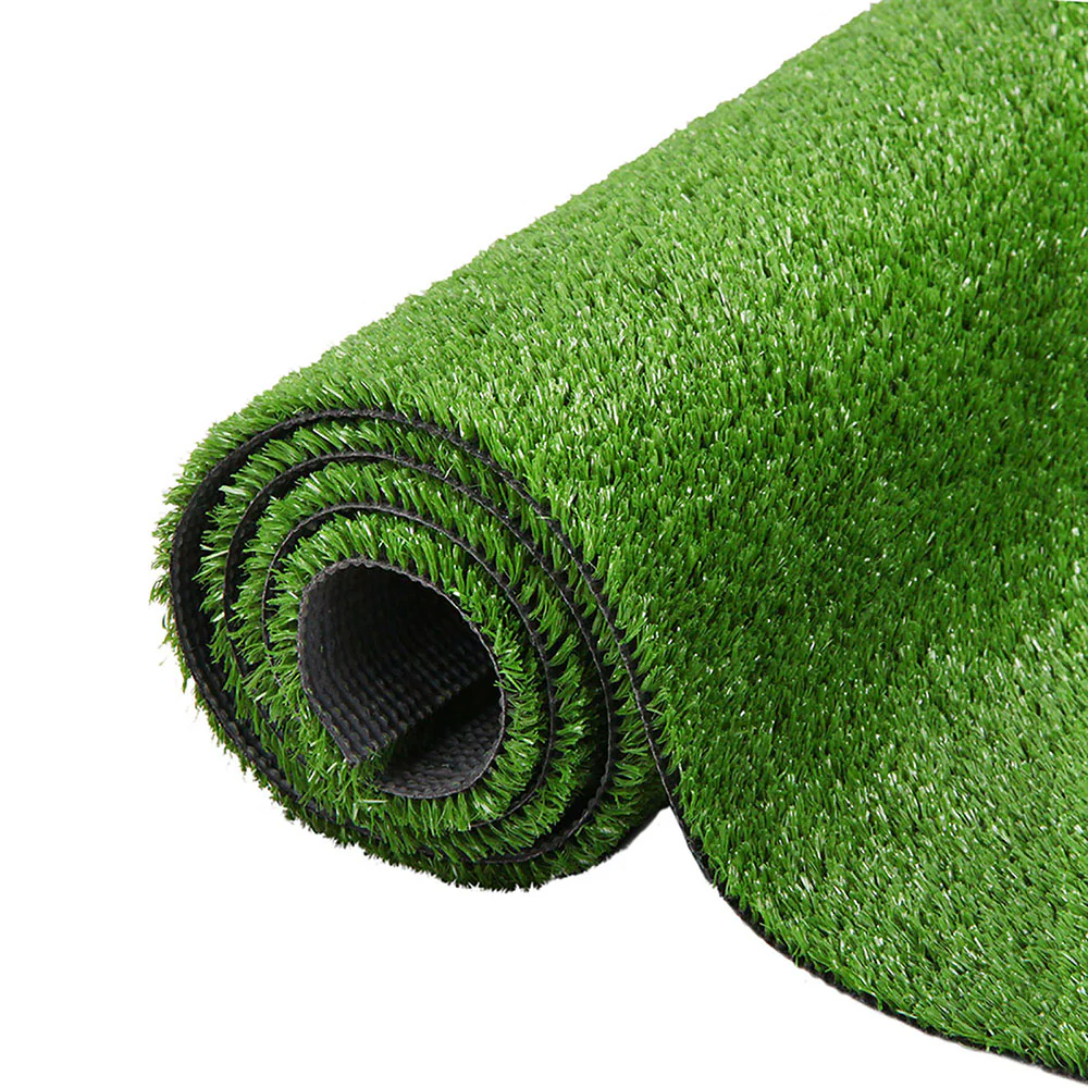 Primeturf Artificial Grass 2mx10m 17mm Synthetic Fake Lawn Turf Plant Plastic Olive - Nurns