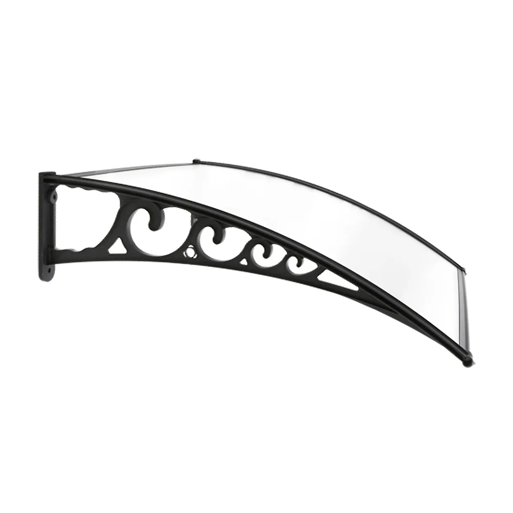 Instahut Window Awning Door Canopy 1mx2m Transparent - Nurns