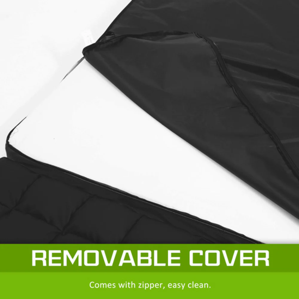 Merryn 2-Seater Lounge Couch Sofa Bed Double Seat Leather - Black - Nurns