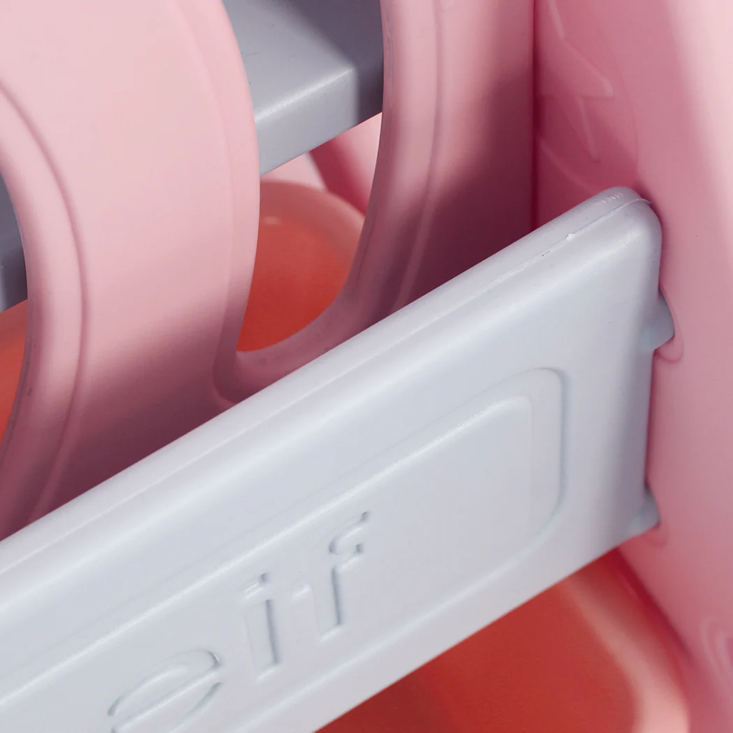 Kids Bookshelf Bookcase Magazine Rack Organiser Shelf Children Pink - Nurns