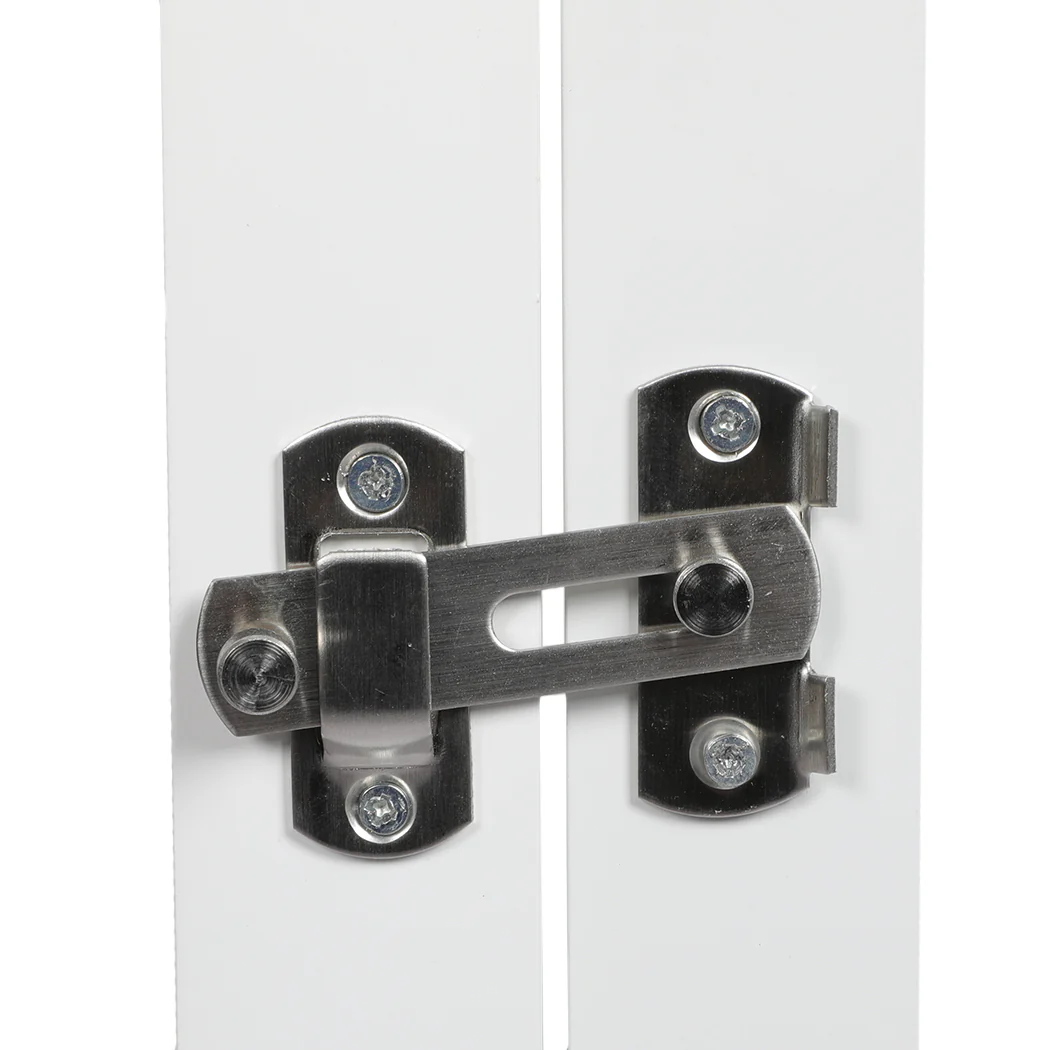 6 Panels Pet Dog Playpen Puppy Exercise Cage Enclosure Fence Indoor White - White - Nurns