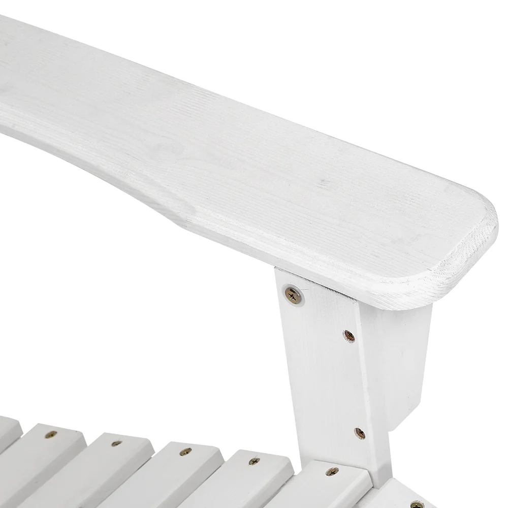 Adirondack Gardeon Outdoor Chairs Wooden Beach Chair Patio Furniture Garden - Nurns