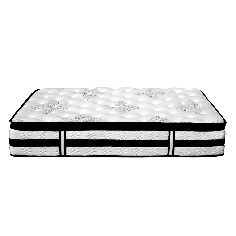 Zaria 34cm Thick Plush Euro Top Pocket Spring Mattress - Queen - Nurns