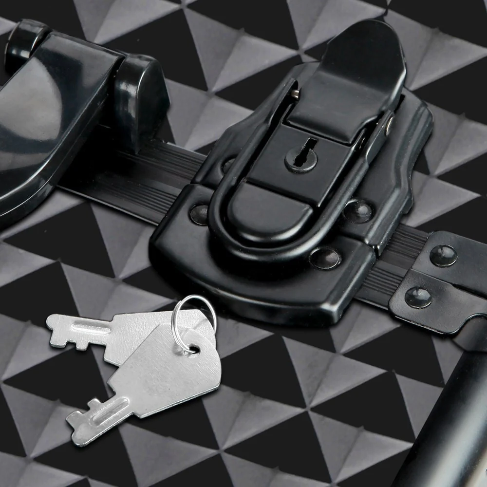 7 in 1 Portable Cosmetic Beauty Makeup Trolley - Diamond Black - Nurns