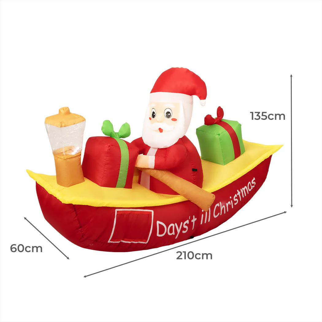 Santa Claus Christmas Inflatable Xmas Decorations - 1.35M - Nurns