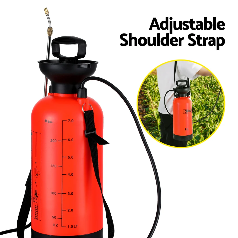 Weed Sprayer Pressure 7L Shoulder Garden Spray - Nurns