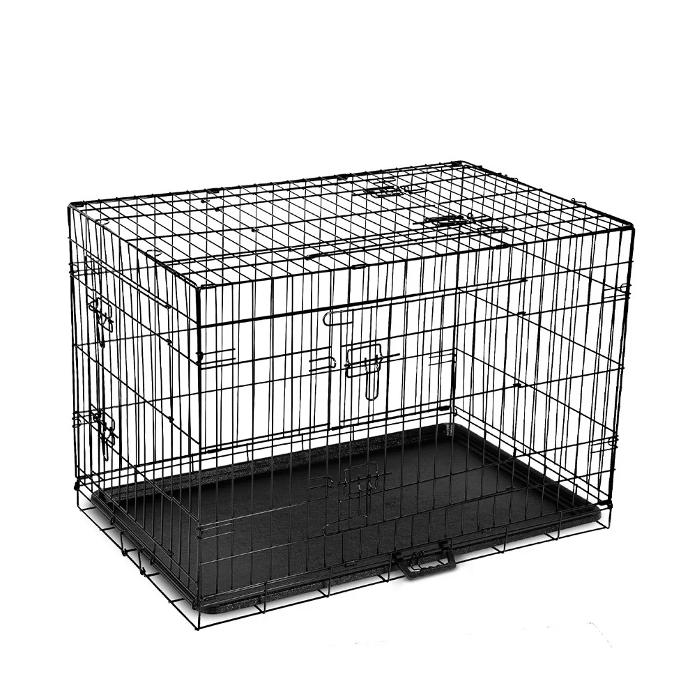 Dog Cage 36inch Pet Cage - Black - Nurns