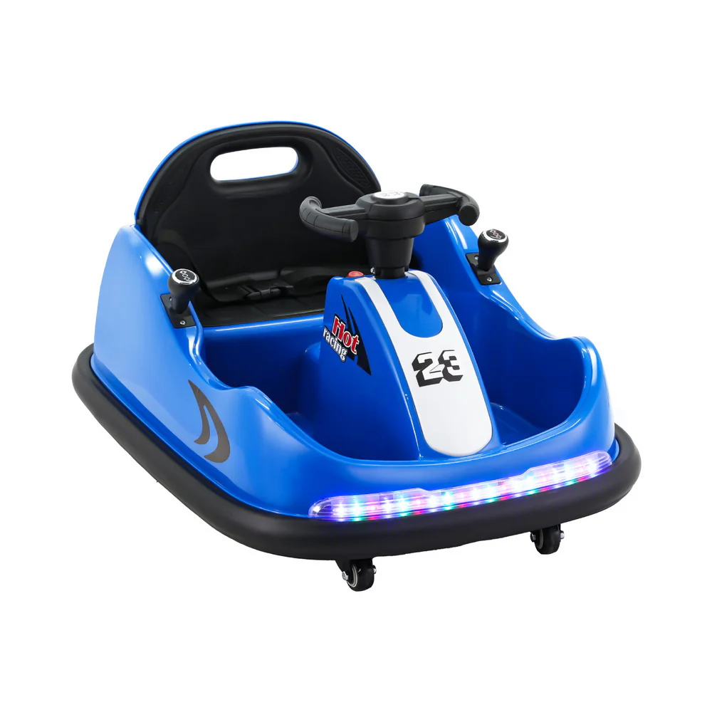 Kids Ride On Car Bumper Kart 6V Electric Toys Cars Remote Control - Blue - Nurns
