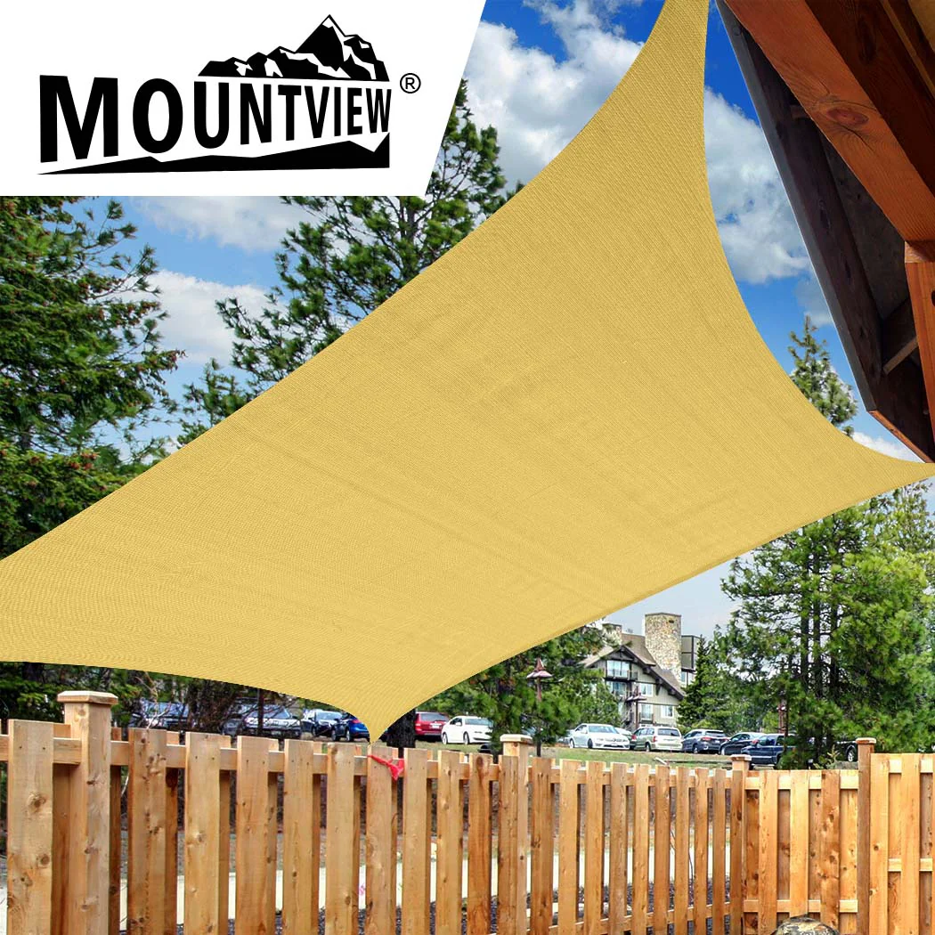 Mountview Sun Shade Sail Cloth Canopy Sand 180 - Nurns