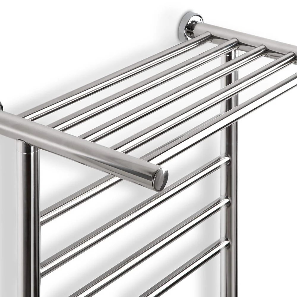 Electric Heated Towel Rail Rack 14 Bars Wall Mounted Clothes Dry Warmer - Nurns