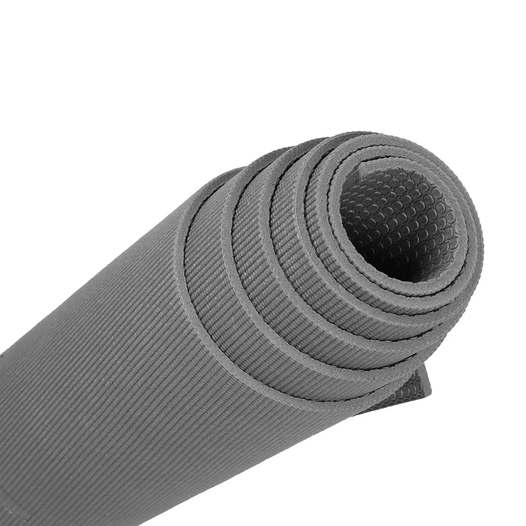 Centra Yoga Mat Non-Slip 5mm Exercise Grey - Nurns