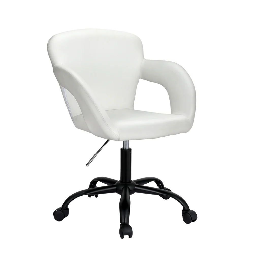 Artiss Office Chair Mid Back White - Nurns