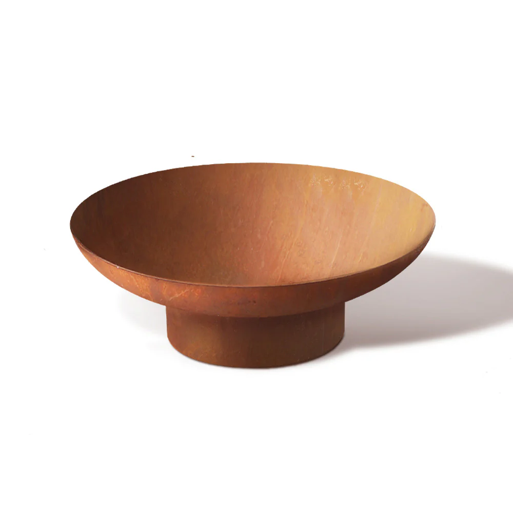 Fire Pit Charcoal Vintage Campfire Burner Rust Outdoor Steel Bowl 70CM - Nurns