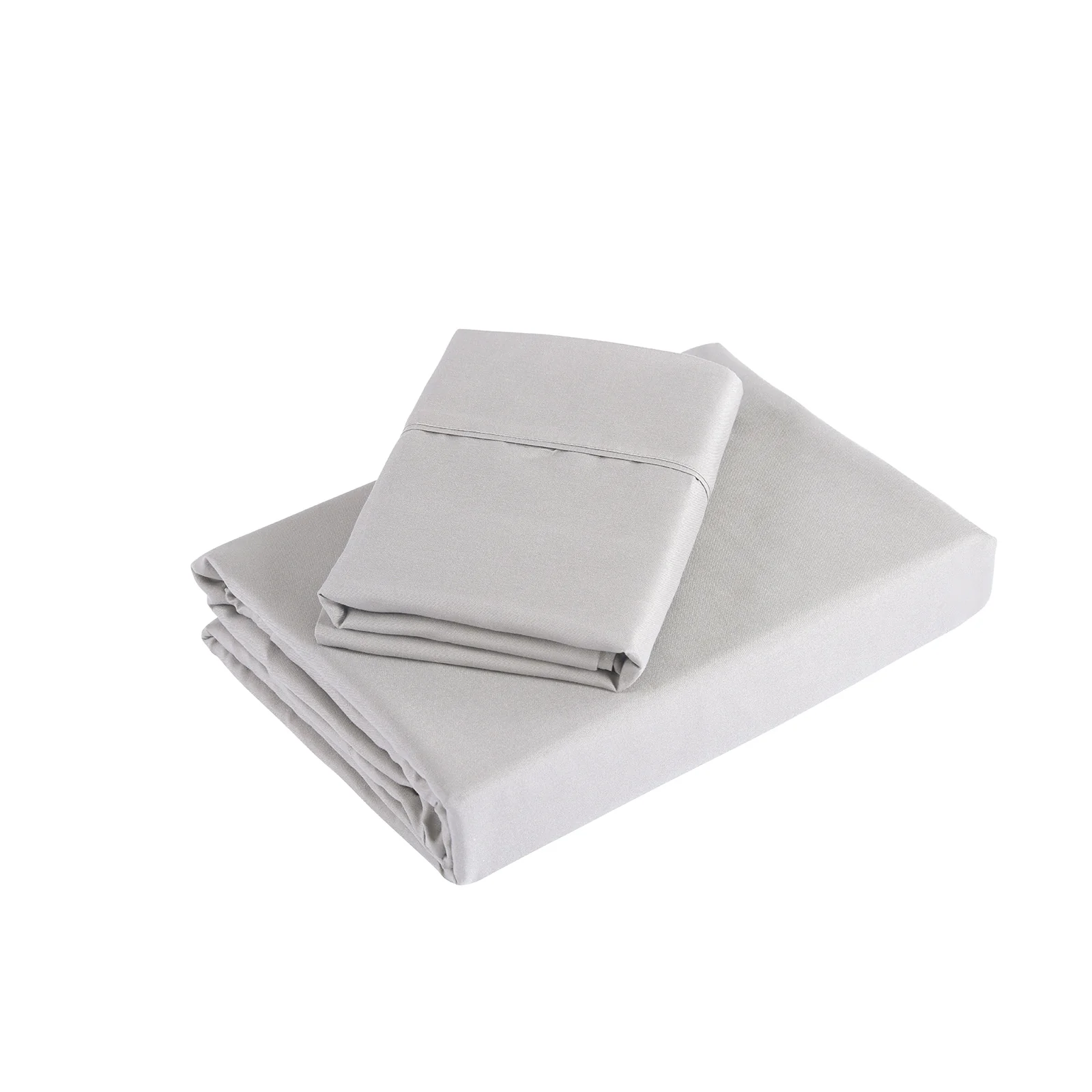Queen Royal Comfort 1200TC Ultrasoft 4-Piece Sheet Set - Silver - Nurns