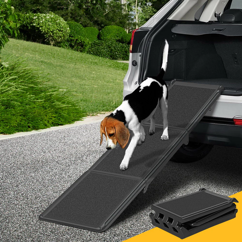 Dog Pet Ramp Car Stairs Steps Travel Ladder Foldable Adjustable Portable - Nurns
