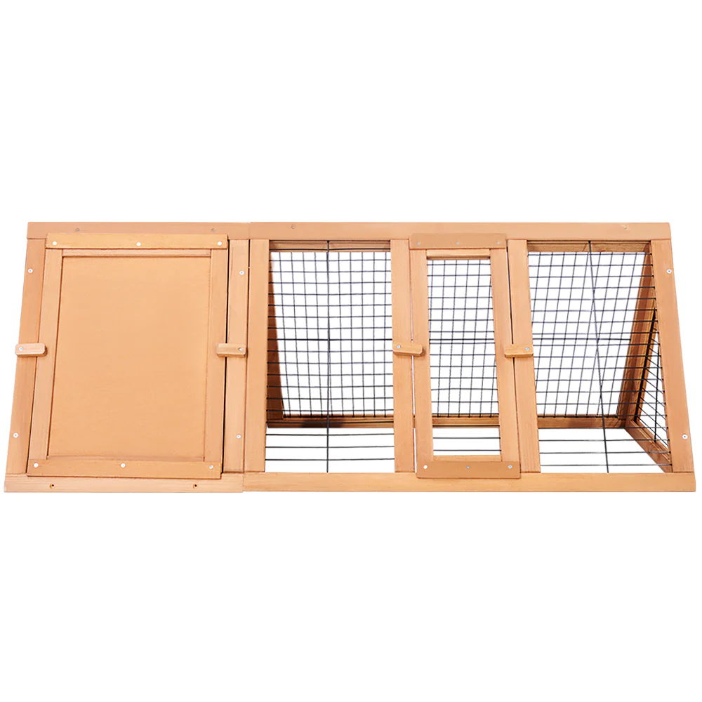 Rabbit Hutch Wooden Chicken Coop Pet Hutch 119cm x 51cm x 44cm - Nurns