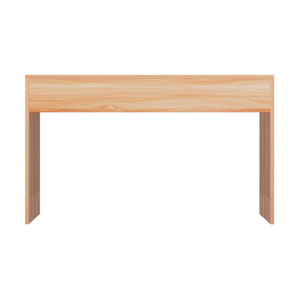 Iraklis Coffee Table 100cm Coffee Table Rectangle Fluted - Pine - Nurns