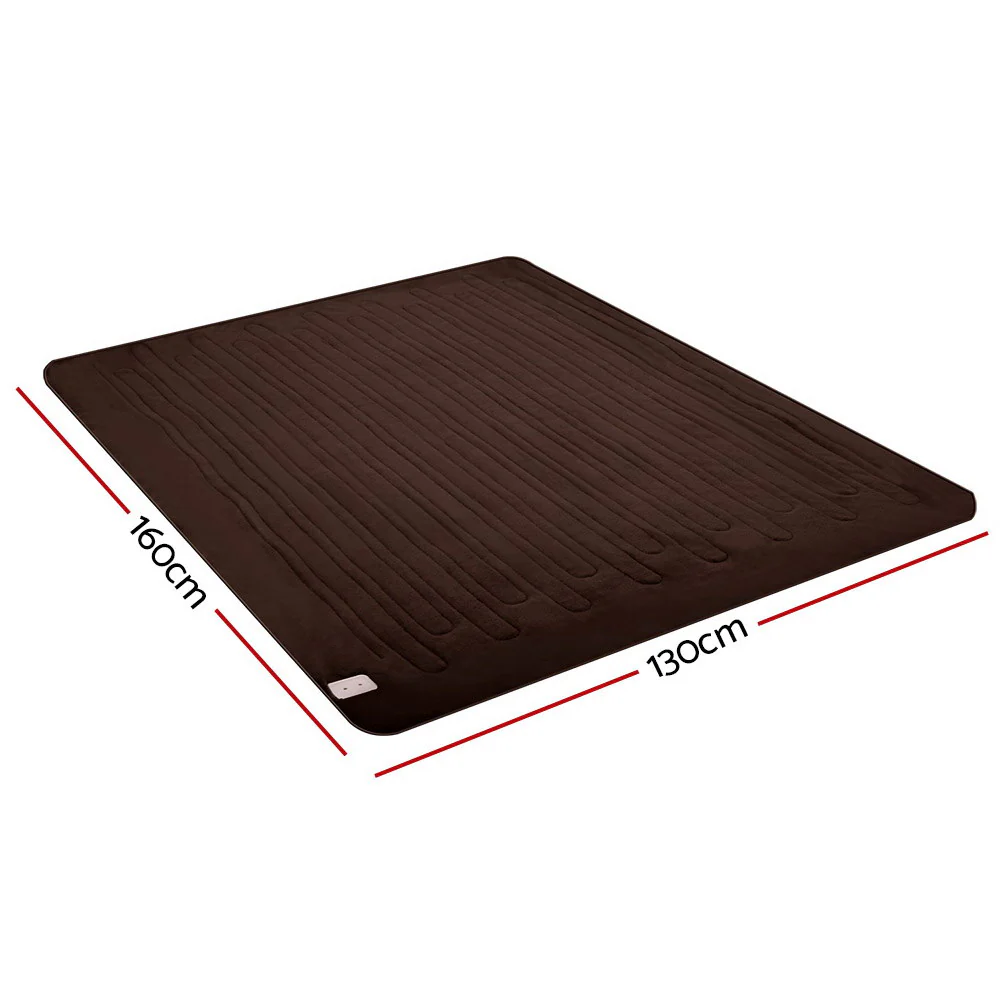Watson Electric Throw Soft Blanket - Chocolate - Nurns