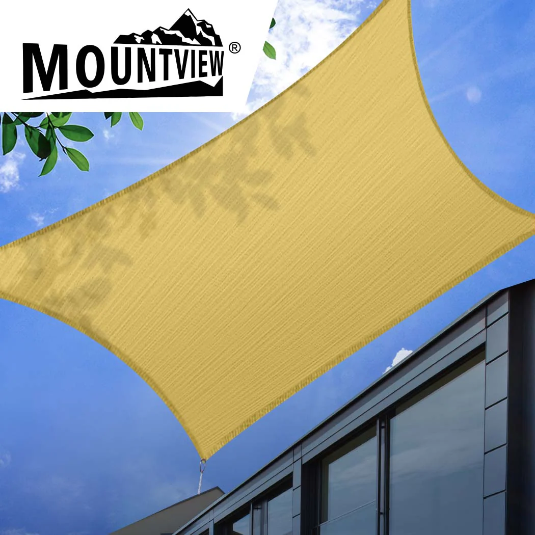 Mountview Sun Shade Sail Cloth Canopy Sand 180 - Nurns