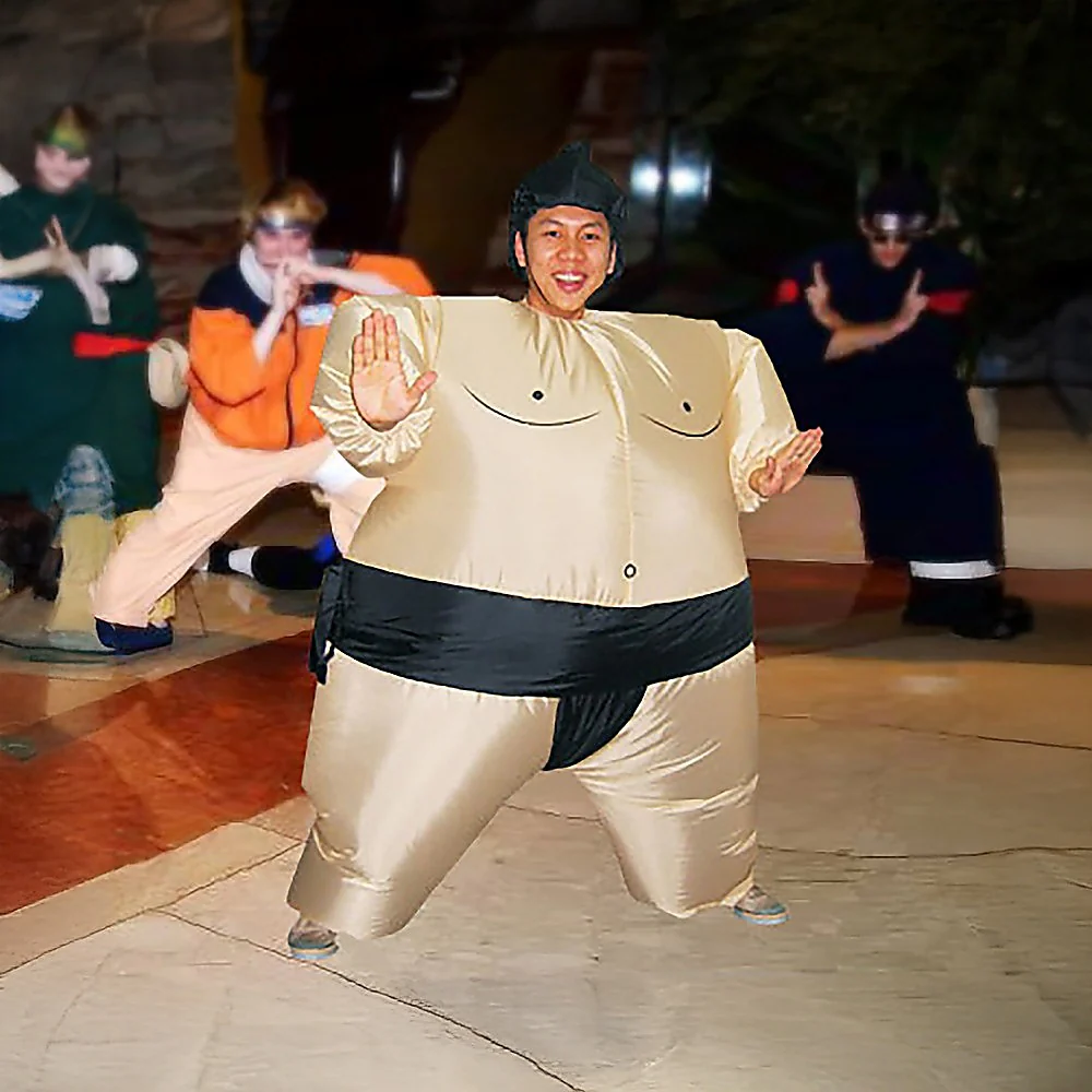 SUMO Fancy Dress Inflatable Suit - Fan Operated Costume - Nurns