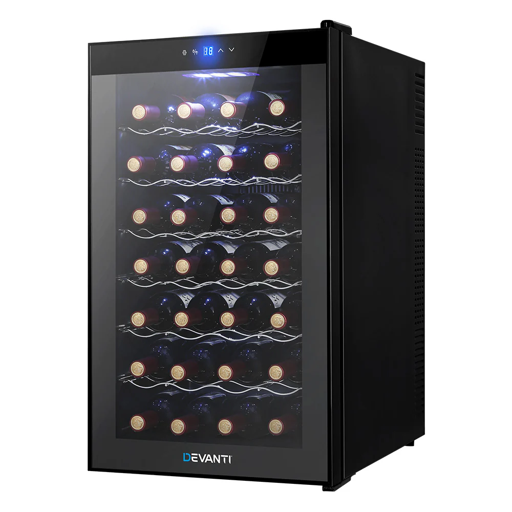 Devanti Wine Fridge Cooler 28 Bottles - Nurns