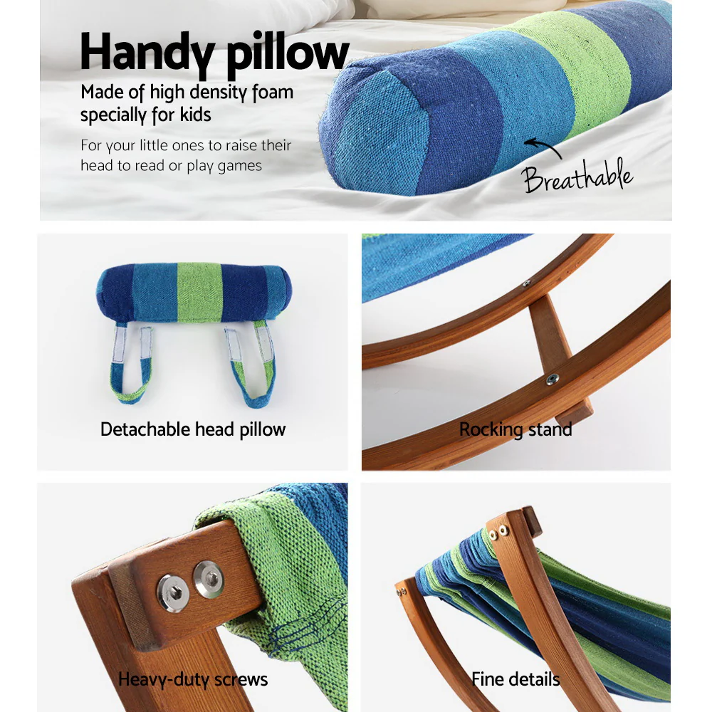 Hammock Bed Outdoor Camping Kids Timber Hammock Rocking - Nurns