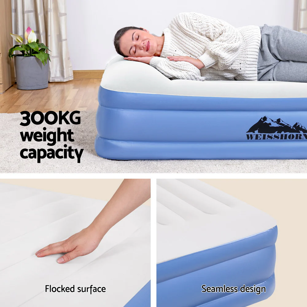 Factory Buys 50cm Air Mattress Inflatable Bed Air Bed - Queen - Nurns