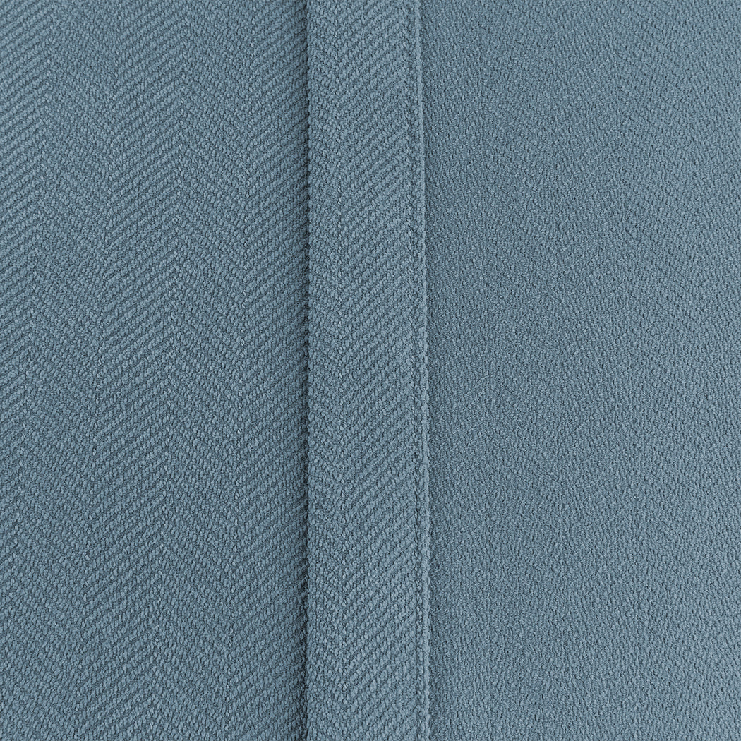 Set of 2 180x250 Blockout Curtains Chenille - Blue - Nurns