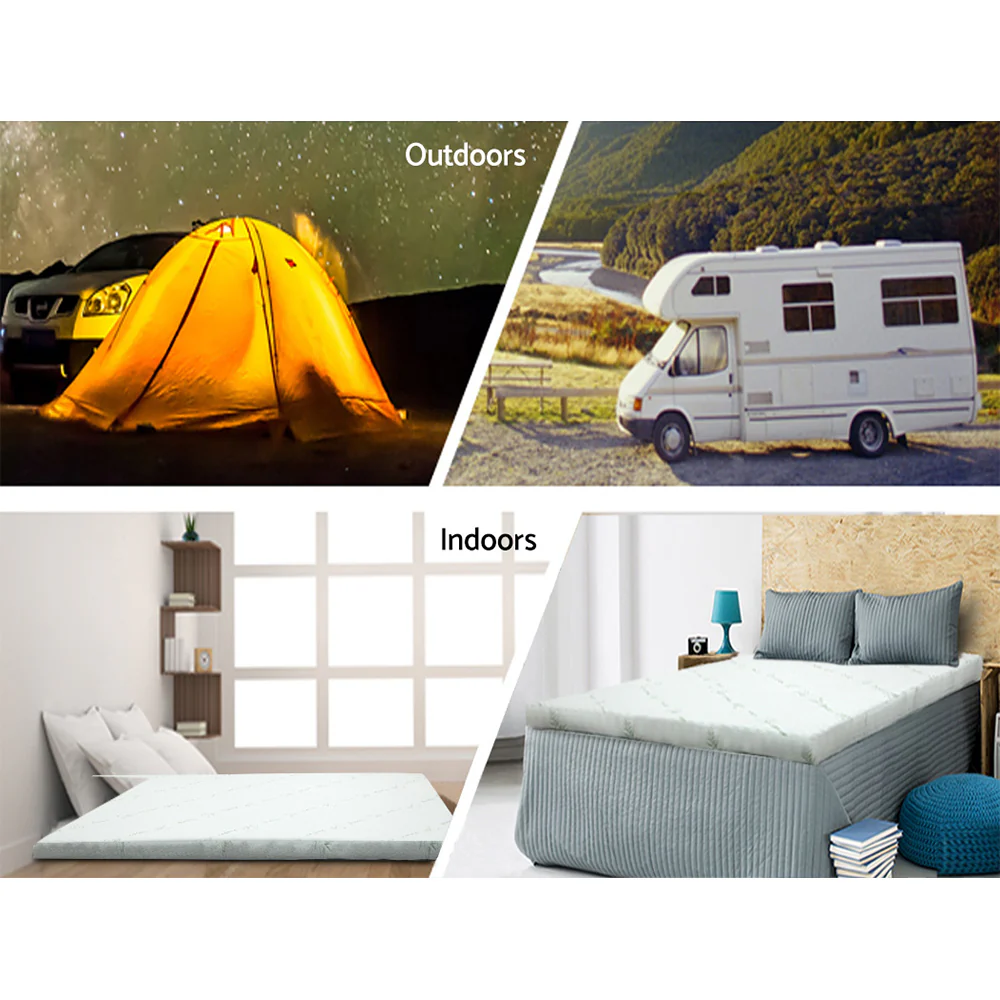 Double Giselle Bedding Memory Foam Mattress Topper Cool Gel 8cm - Nurns