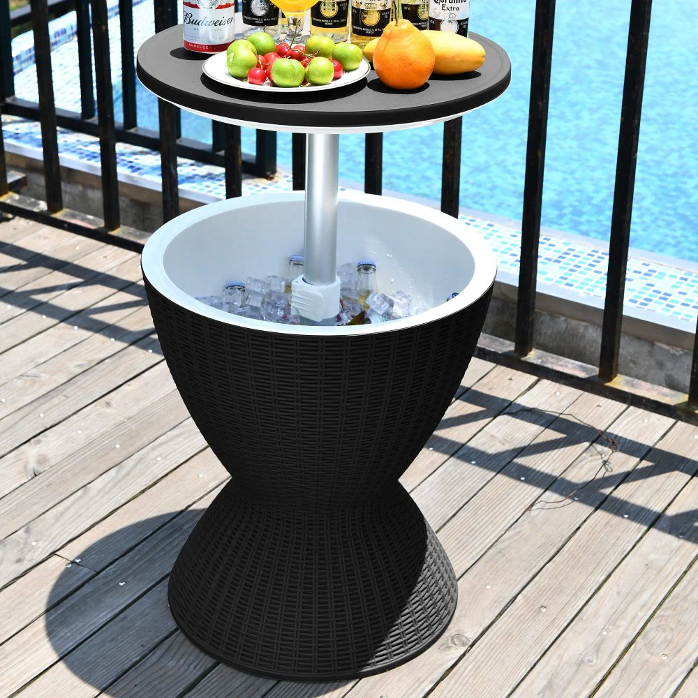 Jody Garden Ice Cooler Table - Black - Nurns