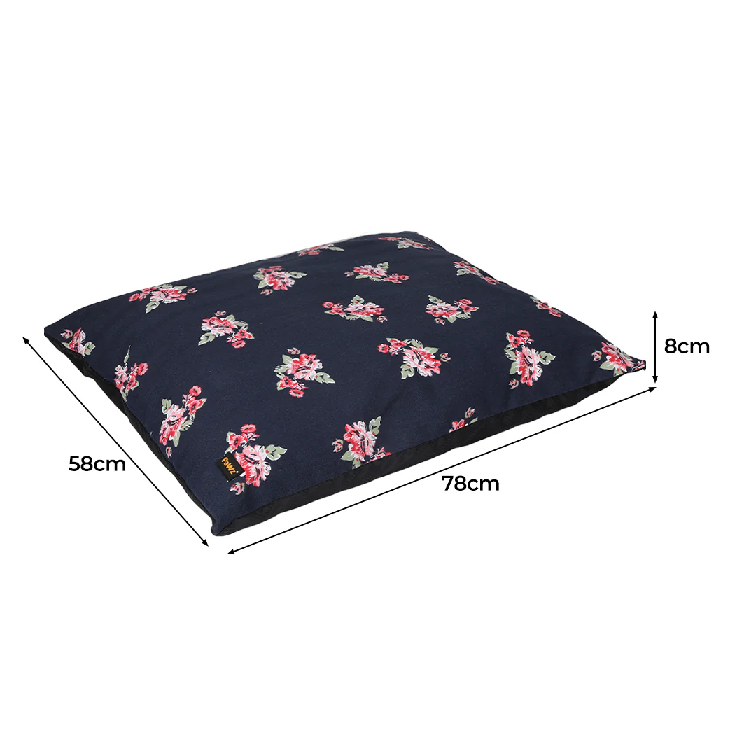 MEDIUM Dog Beds Calming Pet Washable - Navy - Nurns