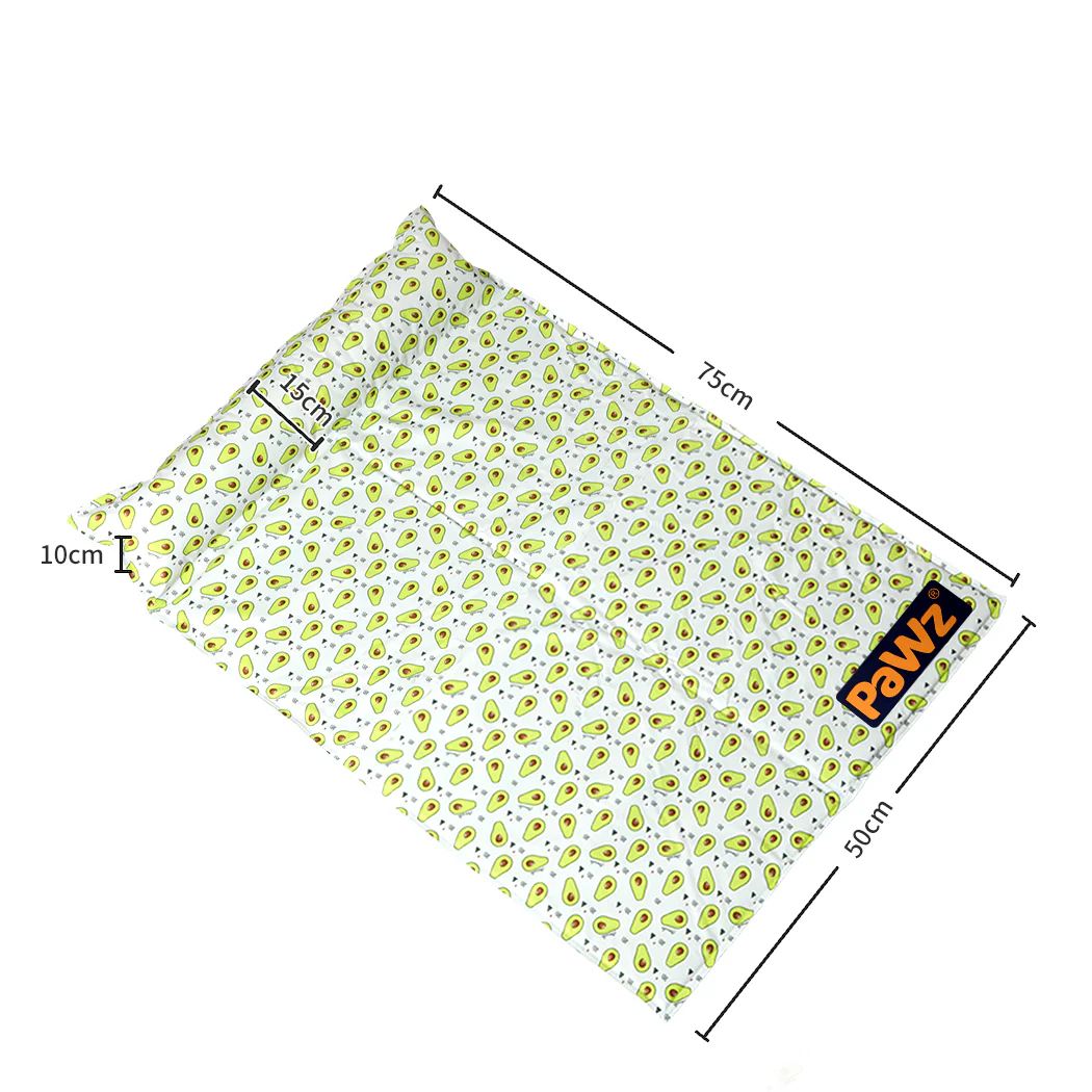 SMALL Cat Beds Pet Cooling Mat Gel Non-Toxic - Yellow - Nurns