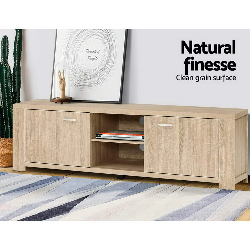 Davin 160cm TV Cabinet Entertainment Unit - Pine - Nurns