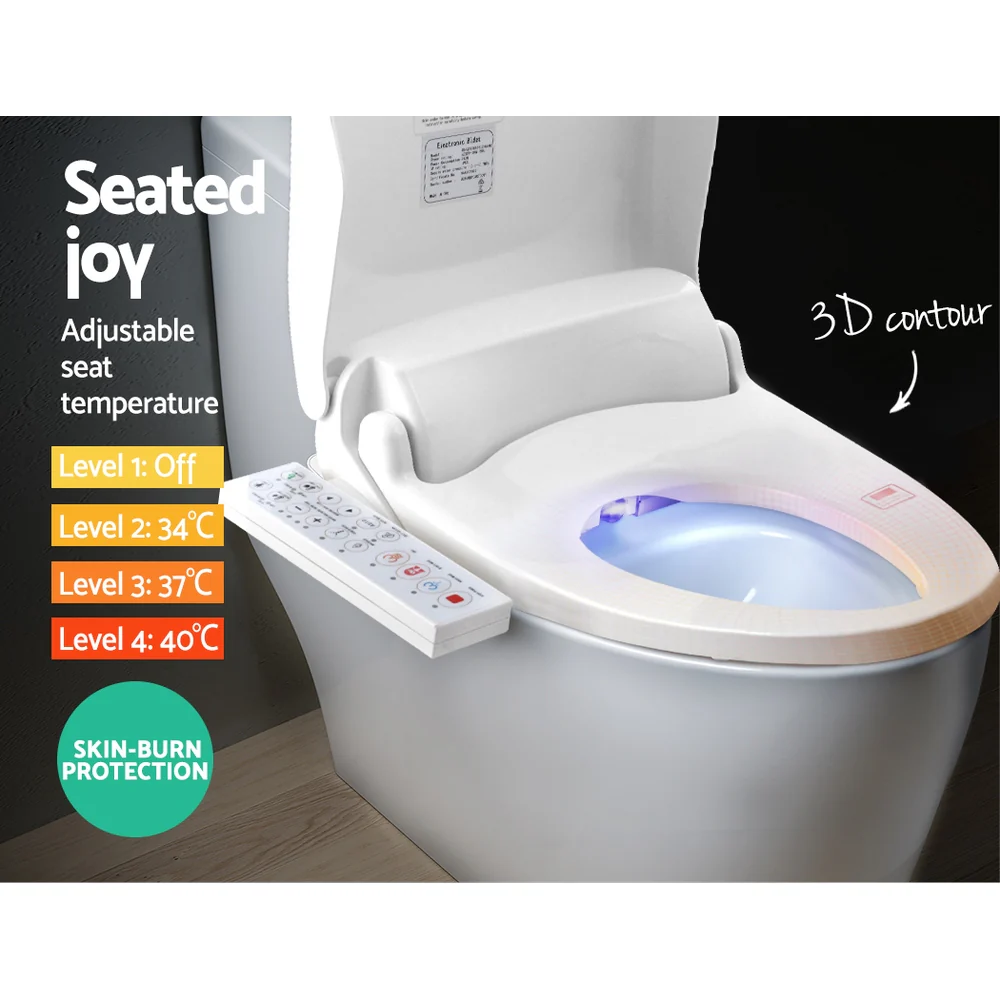 Electric Bidet Toilet Seat Cover Bathroom Spray Water Wash V-Shape - Nurns