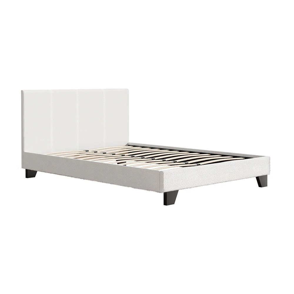 Jasper Bed & Mattress Package - White Double - Nurns