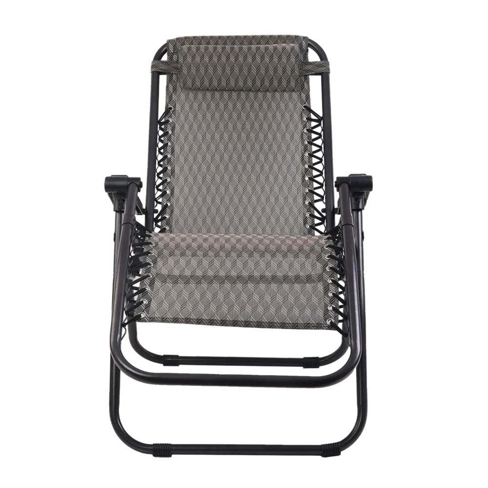 Loughton Zero Gravity Folding Recliner Outdoor Chair - Grey - Nurns