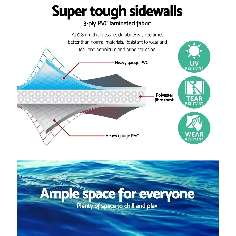 Bestway Swimming Pool 305x76cm Above Ground Round Inflatable Pools 3800L - Nurns