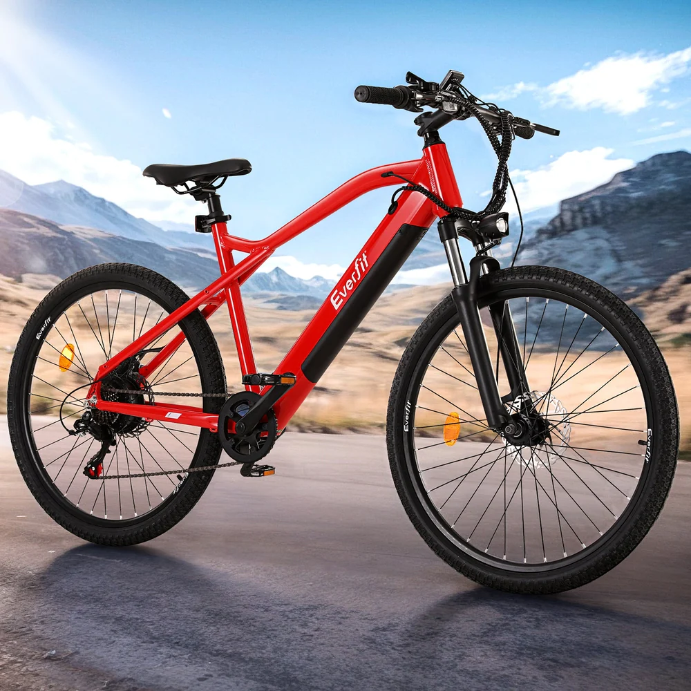Everfit 26 Inch Electric Bike Mountain Bicycle eBike Built-in Battery 250W - Nurns