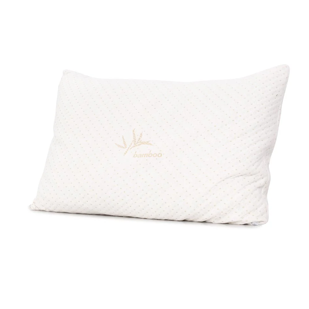 Set of 2 Memory Foam Pillow Bamboo Cover - Nurns