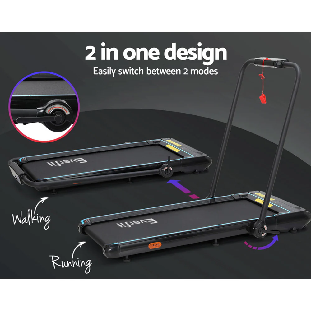 Everfit Treadmill Electric Walking Pad Under Desk Home Gym Fitness 420mm Remote - Nurns