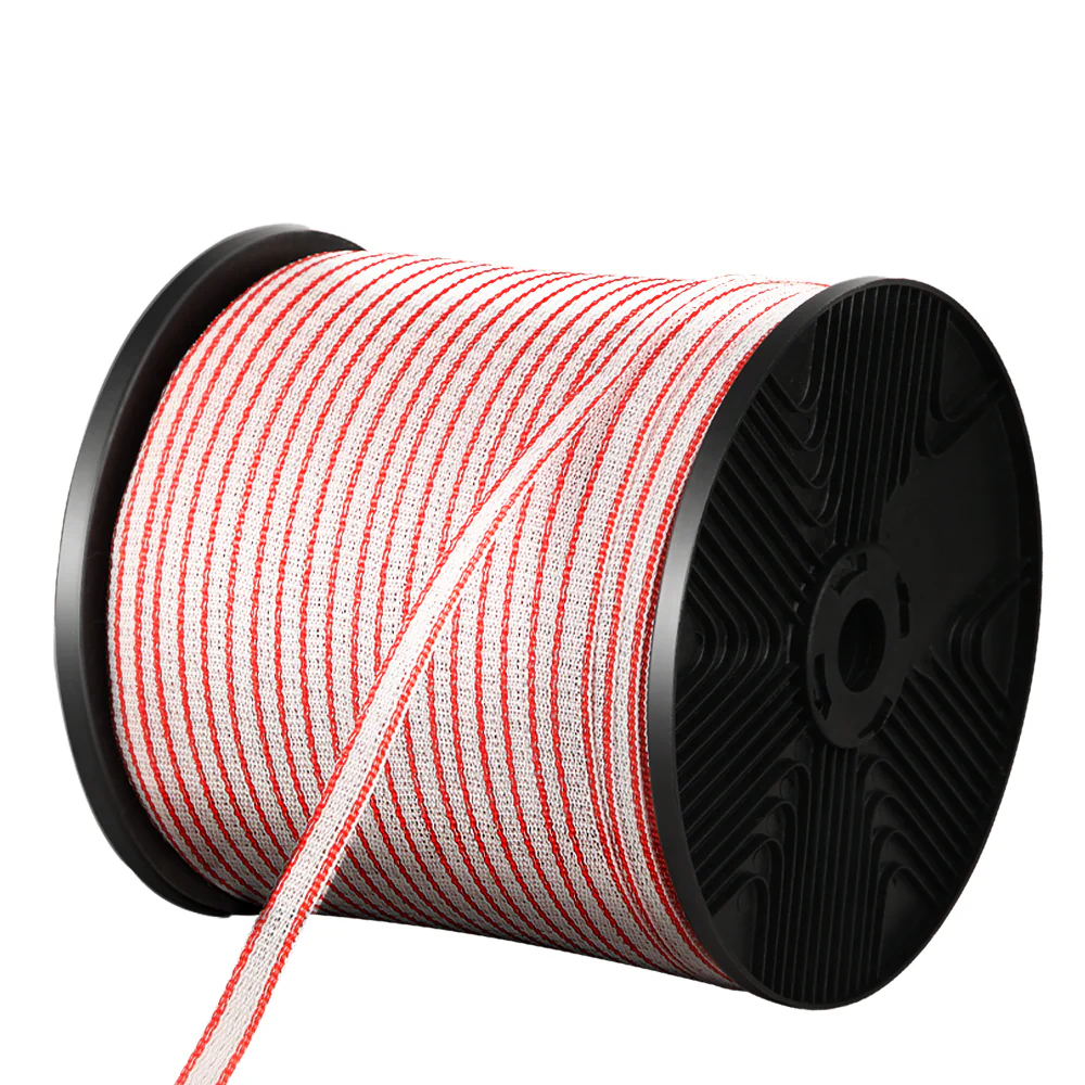 Electric Fence Wire 400M Tape Fencing Roll Energiser Poly Stainless Steel - Nurns