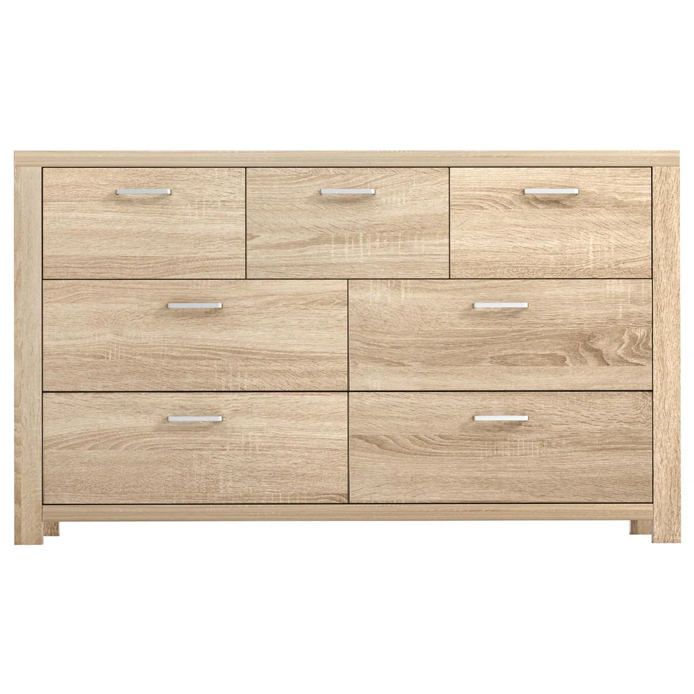 Artiss 7 Chest of Drawers - Pine - Nurns