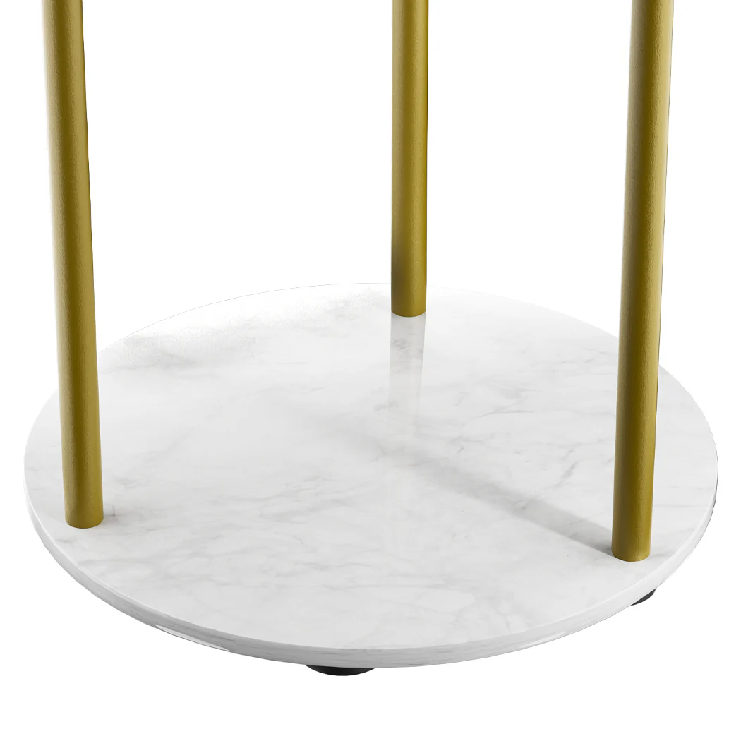 Coat Rack Clothes Stand 8 Hook Organizer - Gold - Nurns