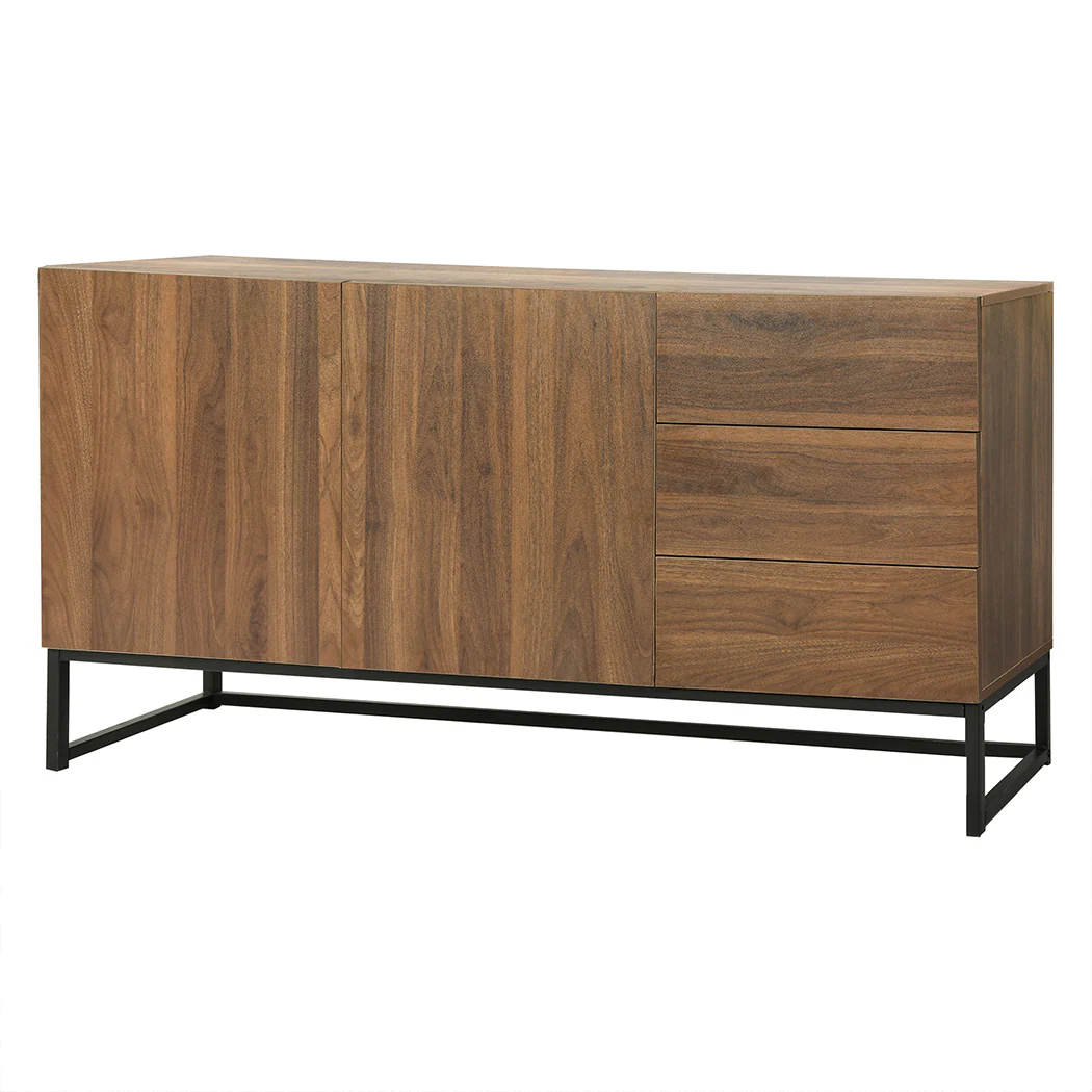 Buffet Sideboard Storage Cabinet - Walnut - Nurns
